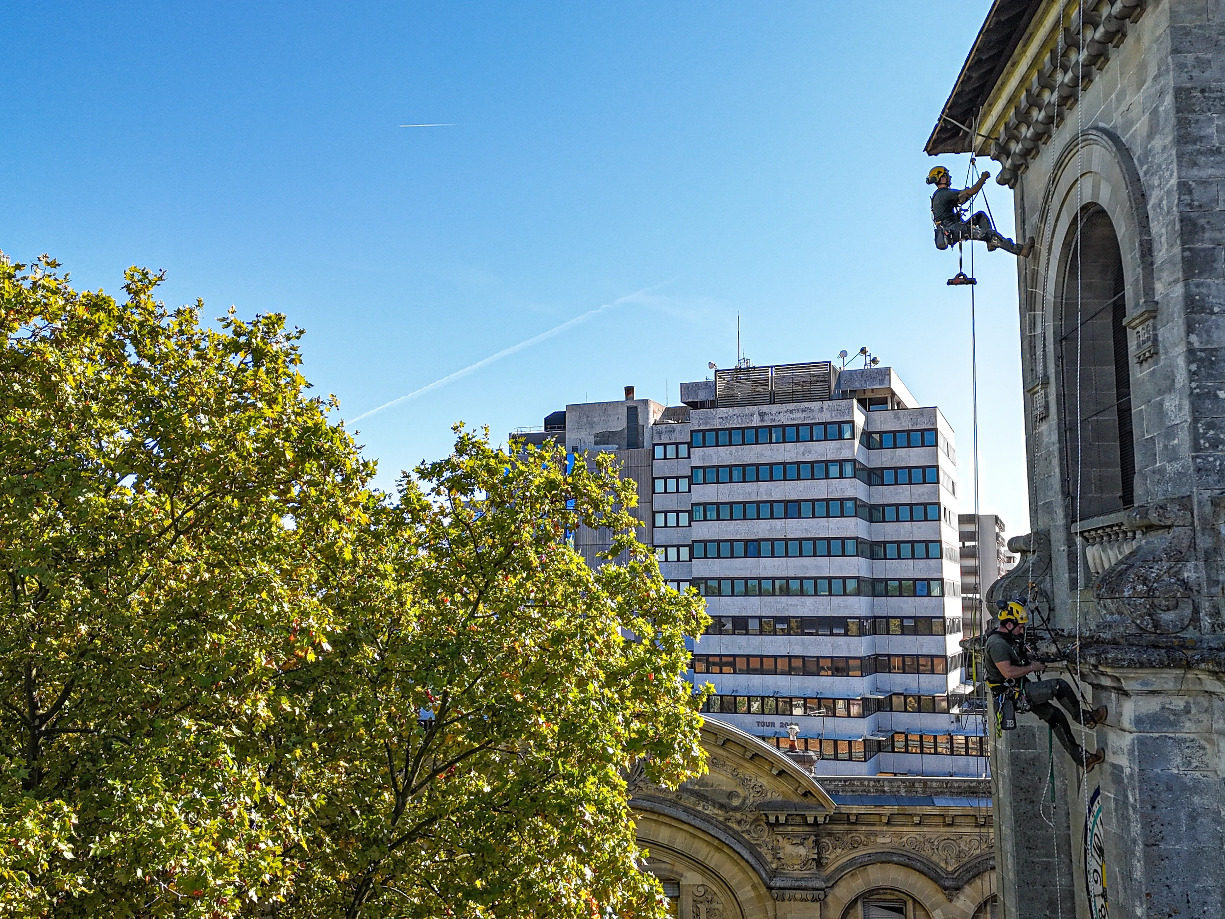 Intervention de cordistes MS Access pour les cloches sonnent chez ALIENOR INGENIERIE NA (RINCENT) à Bordeaux (bâtiment) – 1